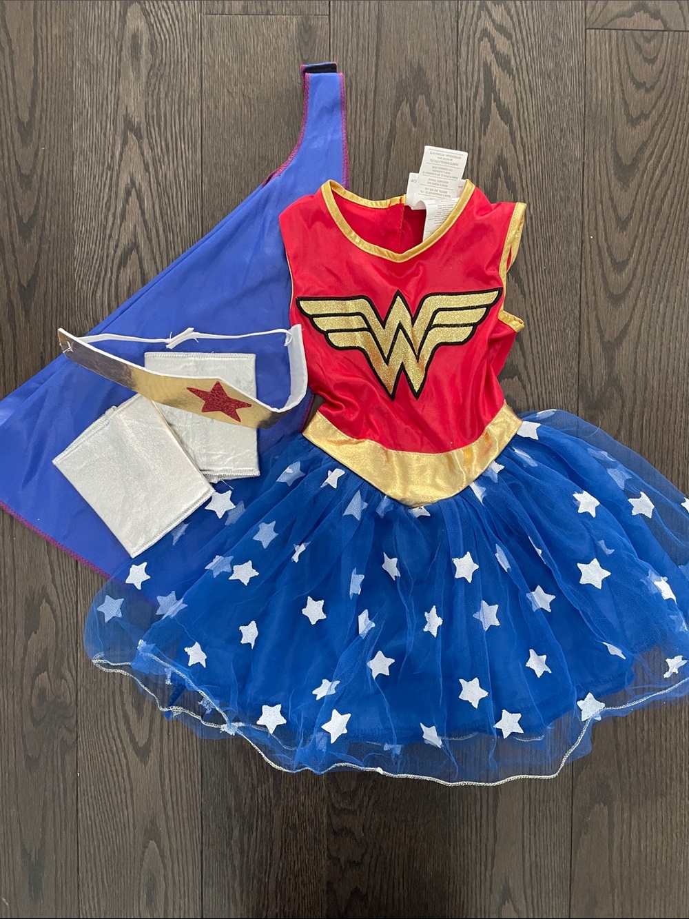 DC Comics Red & Blue Wonder Woman-Inspired Girls' Superhero Costume Set